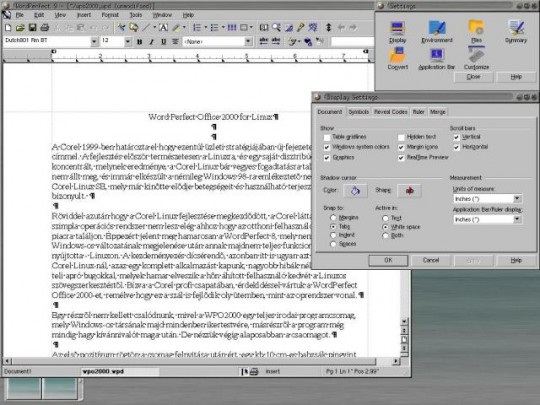 WordPerfect Office 2000 for Linux
